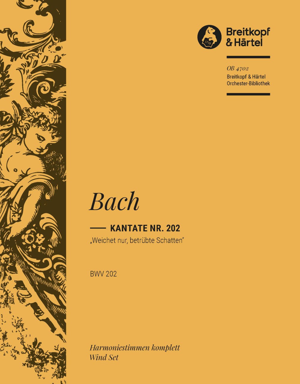 Vorderes Coverbild Kantate BWV 202 "Weichet nur, betrübte Schatten"