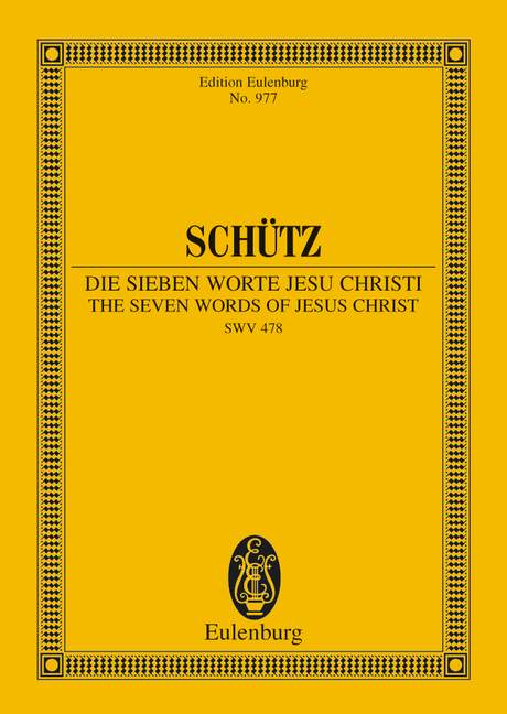 Vorderes Coverbild Die sieben Worte Jesu Christi SWV 478