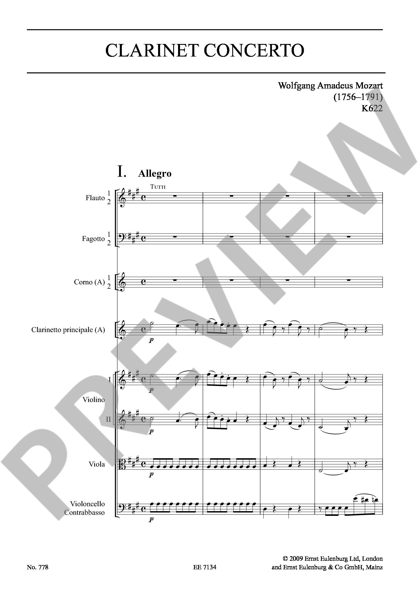 Anderes Coverbild Konzert A-Dur KV 622 (1791)