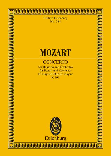 Vorderes Coverbild Konzert B-Dur KV 191 (1774)