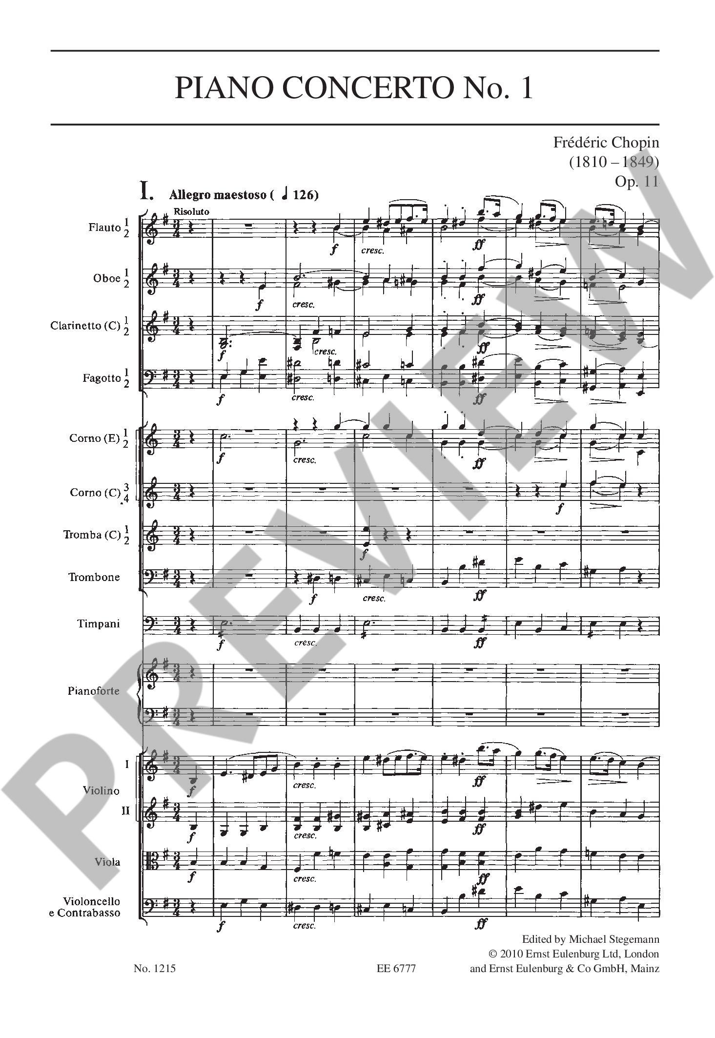 Anderes Coverbild Konzert Nr. 1 e-Moll op. 11