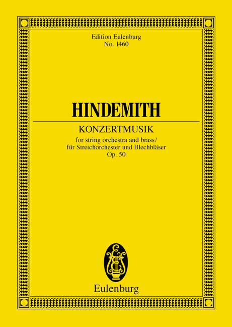 Vorderes Coverbild Konzertmusik op. 50 (1930)