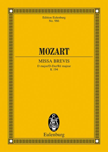 Vorderes Coverbild Missa brevis D-Dur KV 194