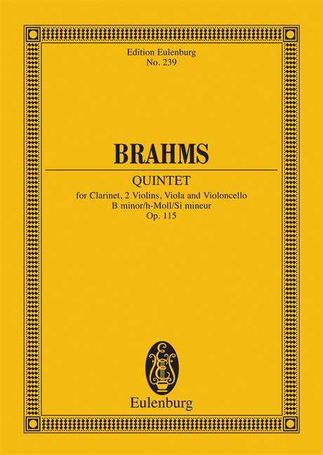 Vorderes Coverbild Quintett h-Moll op. 115