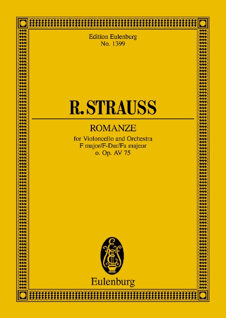 Vorderes Coverbild Romanze F-Dur op. o. Op. AV. 75 (1883)