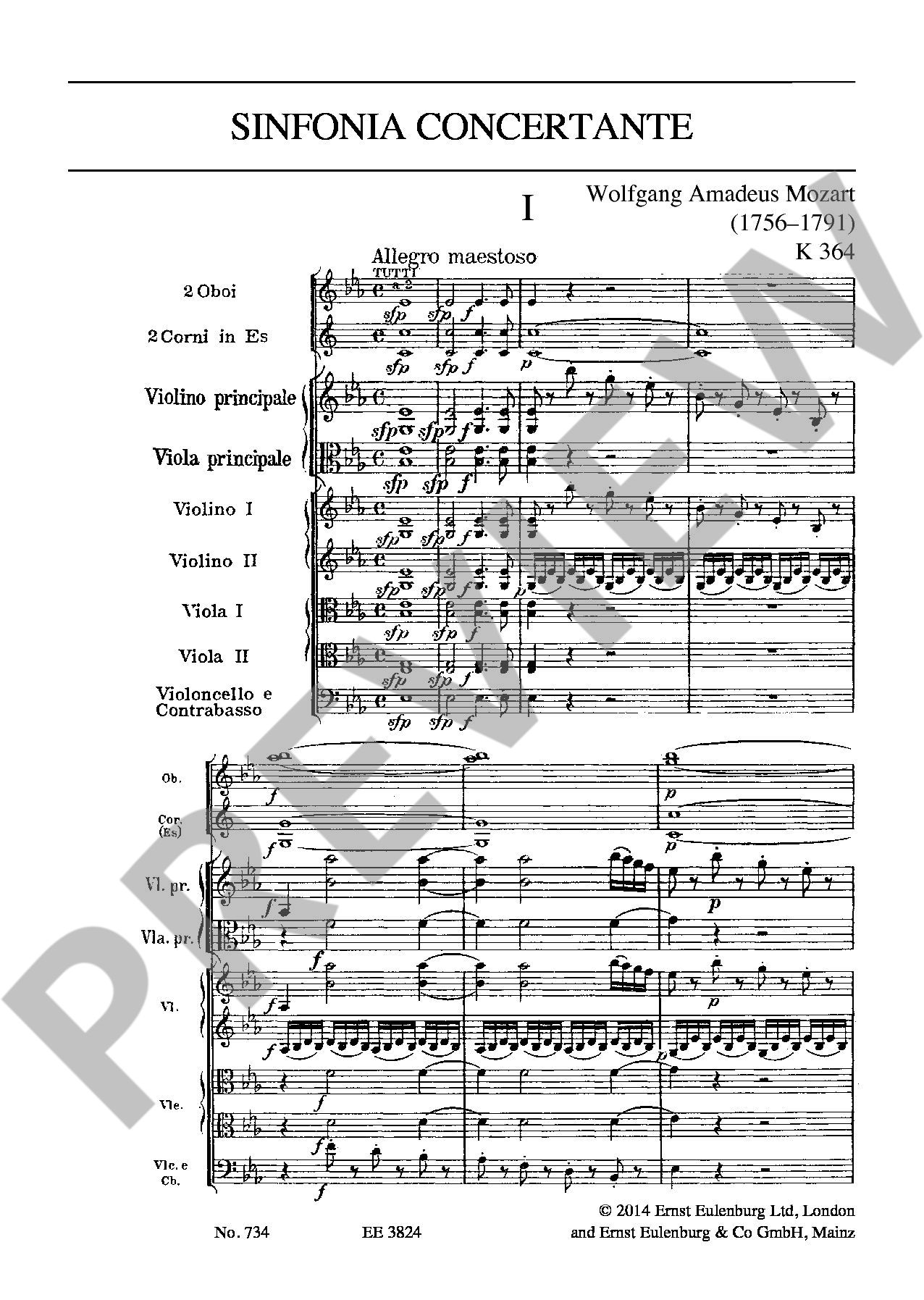 Anderes Coverbild Sinfonia concertante Es-Dur KV 364 (1779)