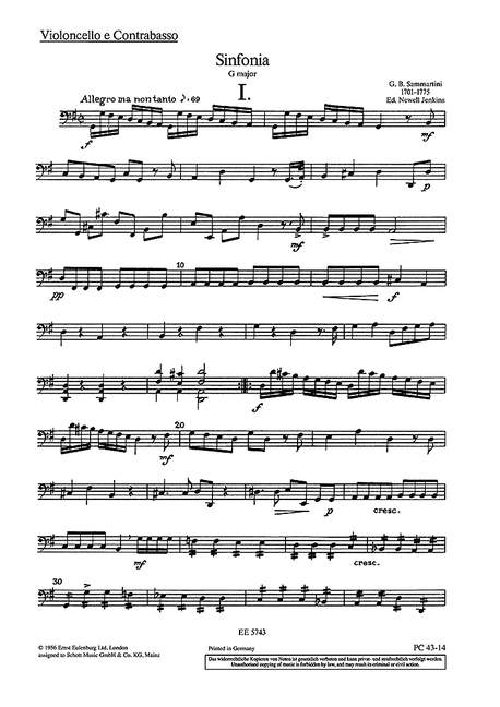 Vorderes Coverbild Sinfonia G-Dur J-C 39