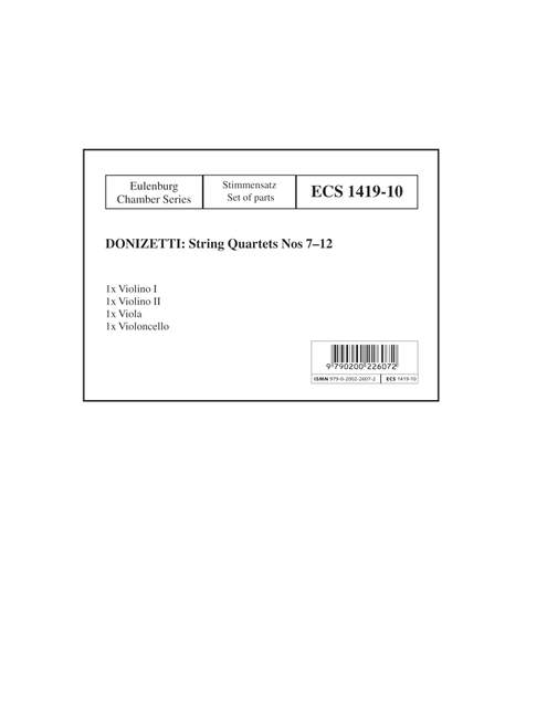 Vorderes Coverbild Streichquartette Nr. 7-12 (1819 - 1821)