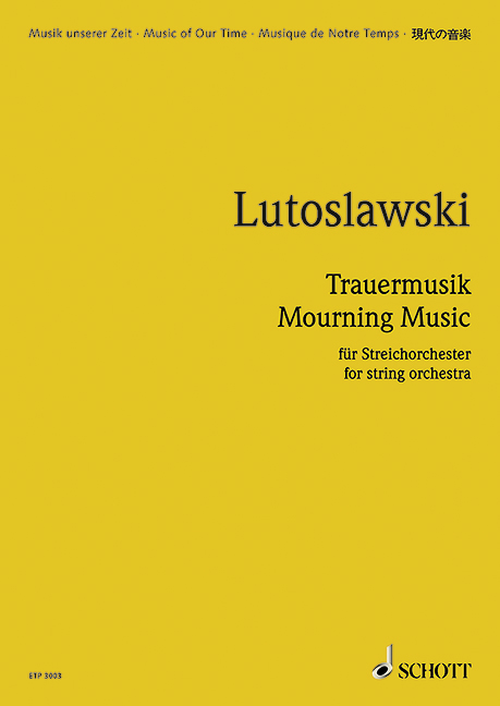 Vorderes Coverbild Trauermusik