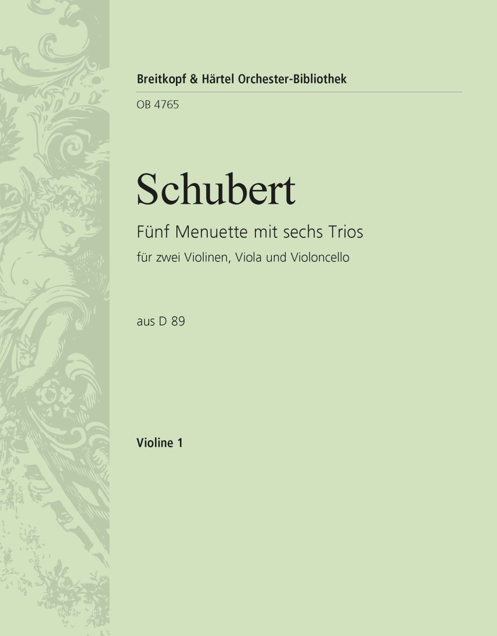Vorderes Coverbild 5 Menuette mit 6 Trios aus D 89
