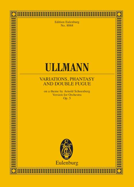 Vorderes Coverbild Variationen, Phantasie und Doppelfuge op. 3b (1933 (1934))