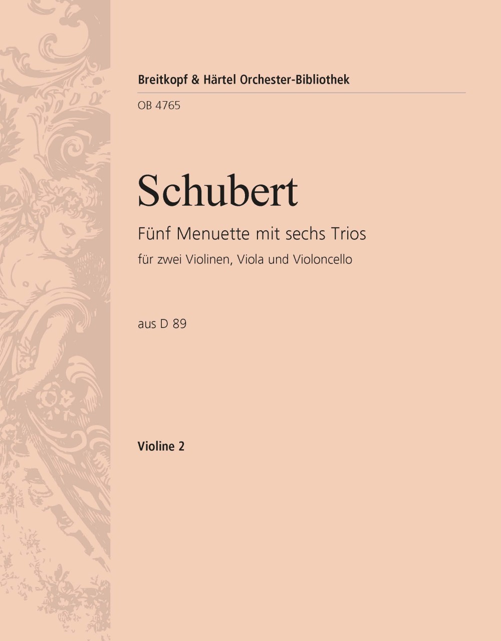 Vorderes Coverbild 5 Menuette mit 6 Trios aus D 89