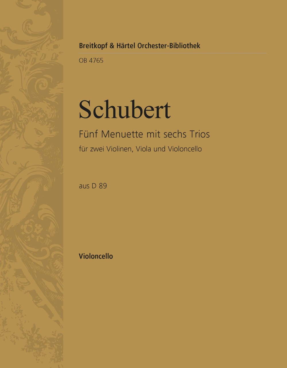 Vorderes Coverbild 5 Menuette mit 6 Trios aus D 89