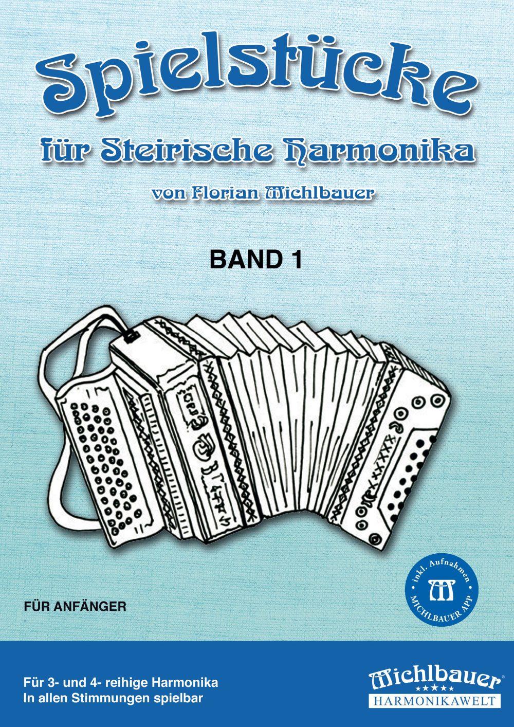 Vorderes Coverbild Spielstücke für Steirische Harmonika Band 1