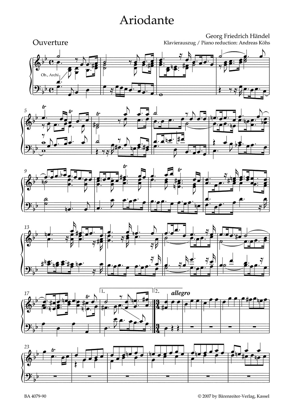 Anderes Coverbild Ariodante HWV 33