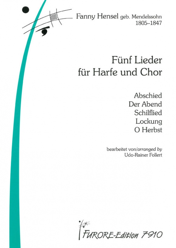 Vorderes Coverbild Fünf Lieder für Harfe und Chor