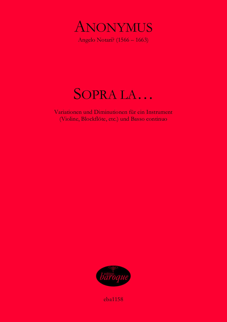 Vorderes Coverbild Sopra La....