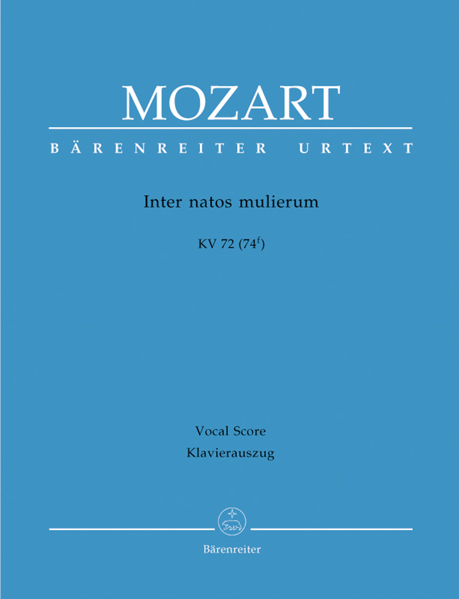 Vorderes Coverbild Inter natos mulierum KV 72 (74f)