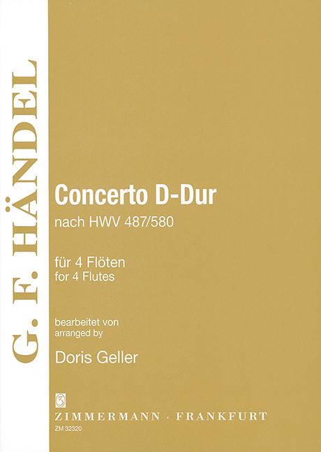 Vorderes Coverbild Concerto D-Dur nach HWV 487/580