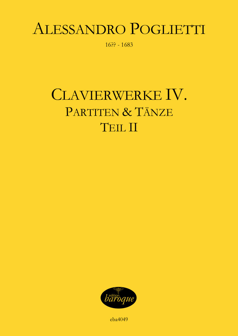 Vorderes Coverbild Clavierwerke Band 4