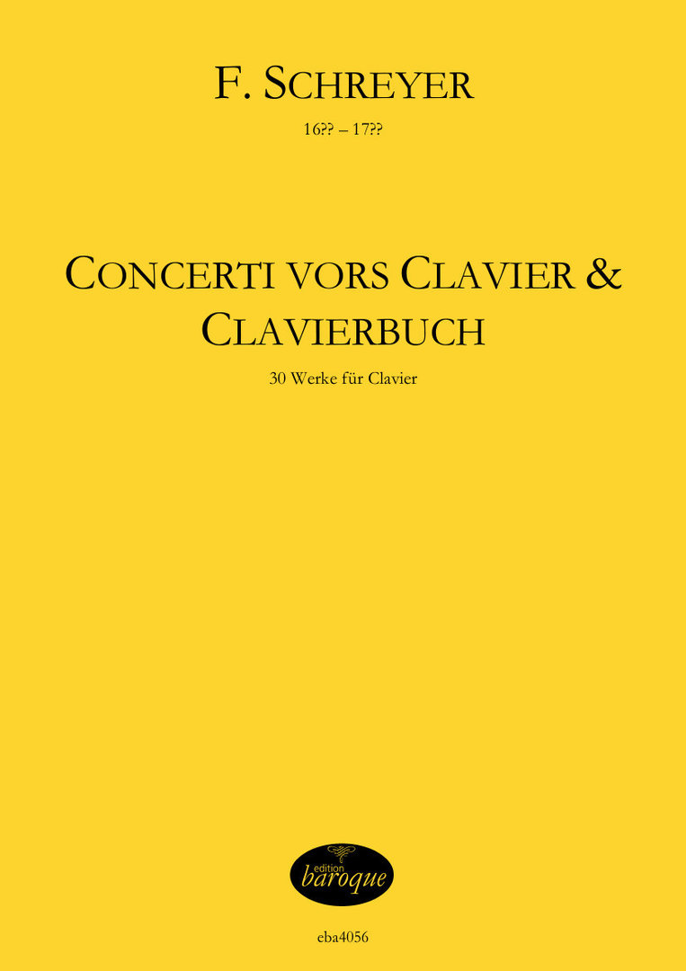 Vorderes Coverbild Concerti vors Clavier & Clavierbuch
