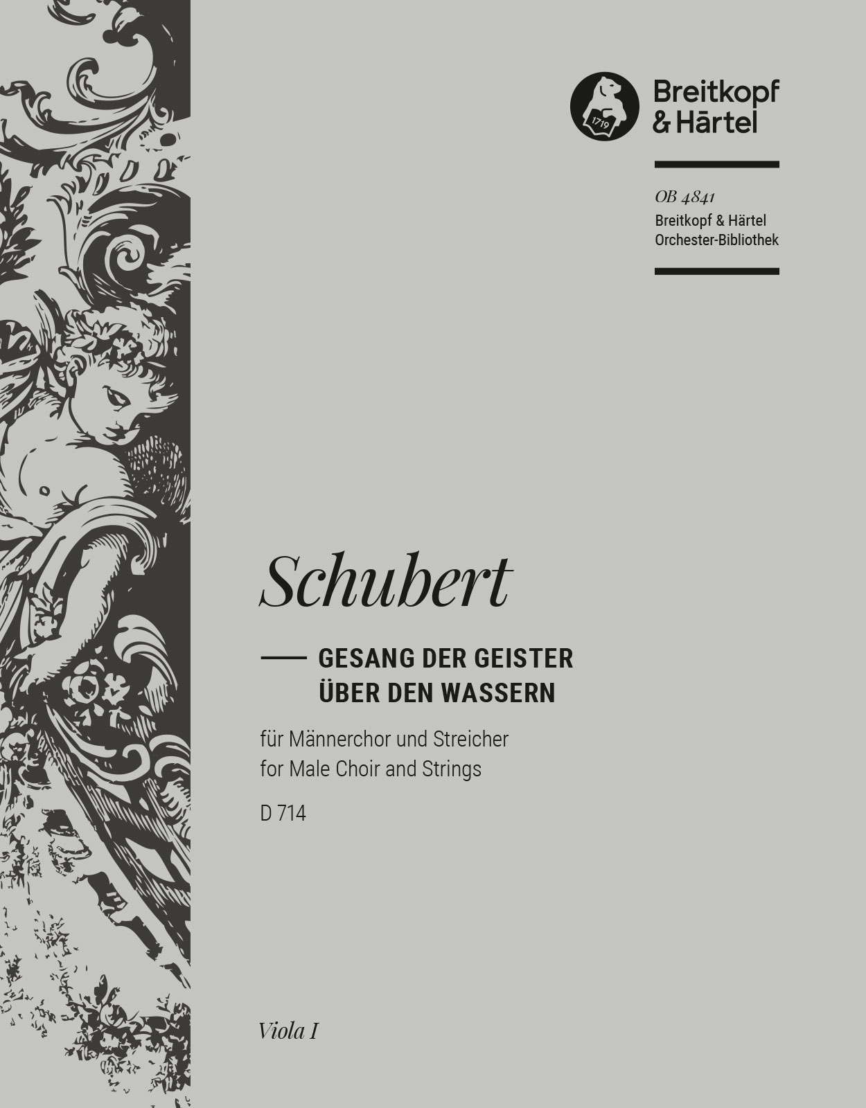 Vorderes Coverbild Gesang der Geister über den Wassern D 714 [op. post. 167]