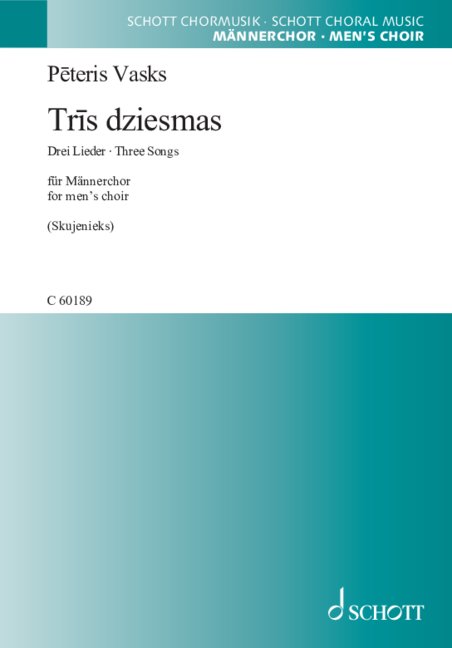 Vorderes Coverbild Tris dziesmas (Drei Lieder · Three Songs)