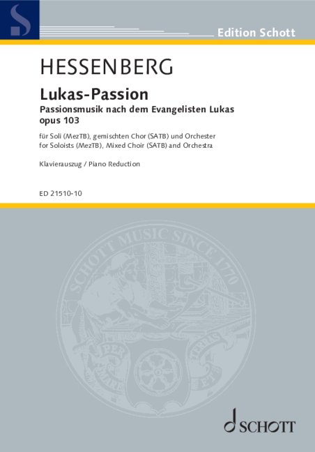 Vorderes Coverbild Lukas-Passion op. 103