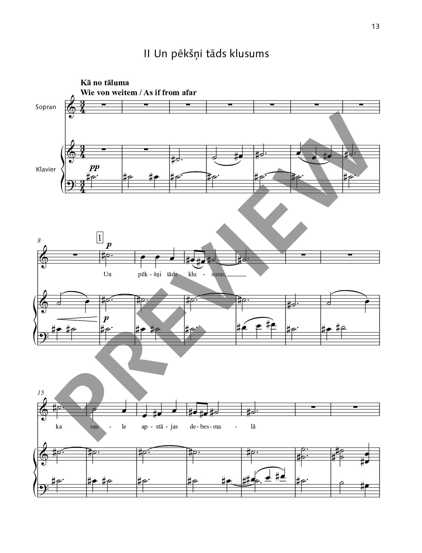 Anderes Coverbild Tris milas dziesmas (Drei Liebeslieder / Three Love Songs)