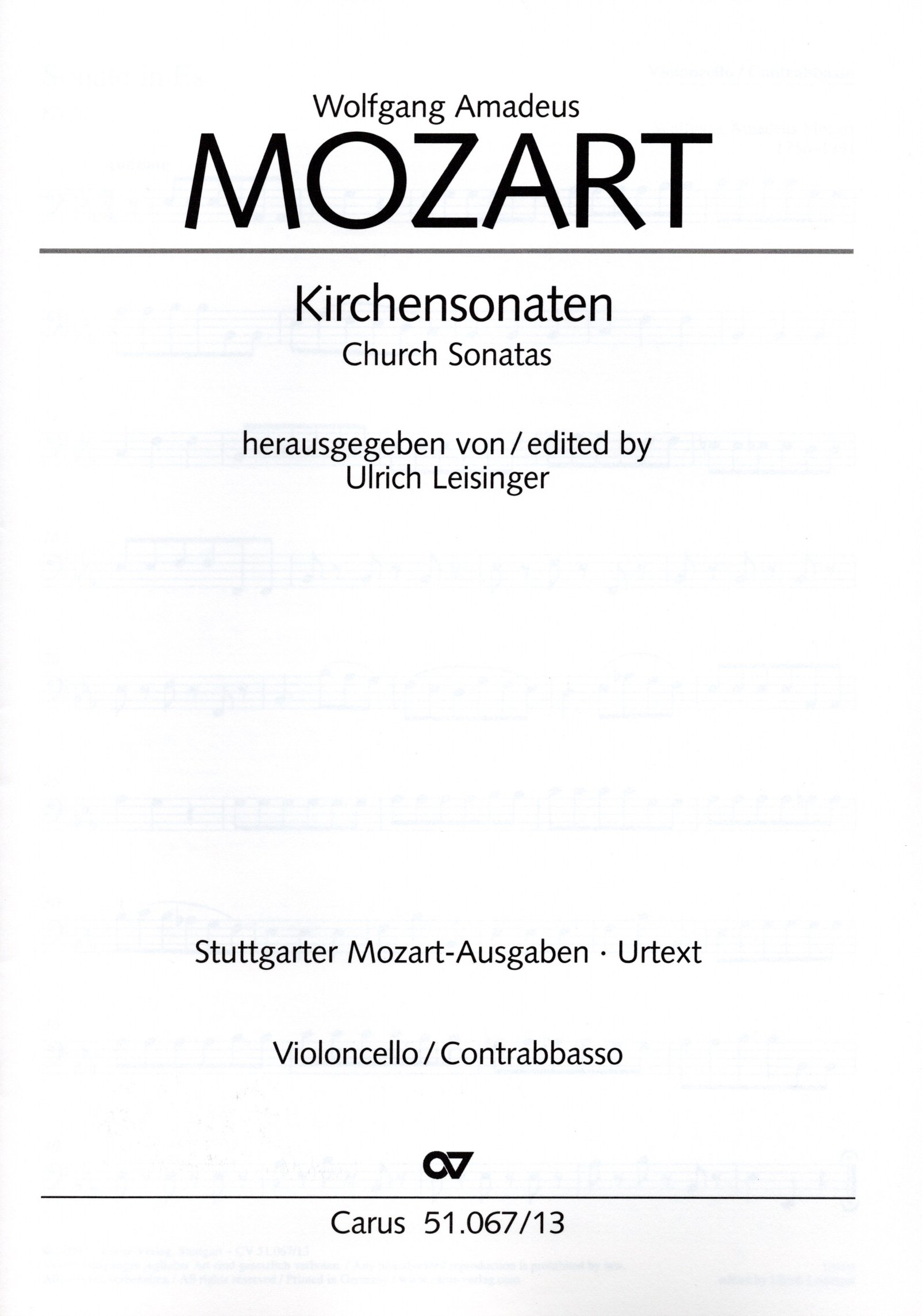 Vorderes Coverbild Kirchensonaten
