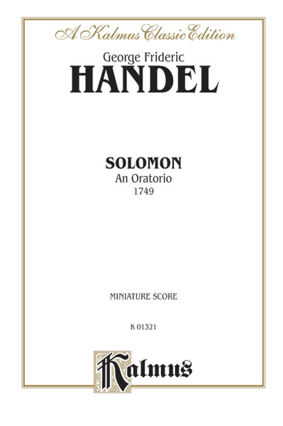 Vorderes Coverbild Solomon  
