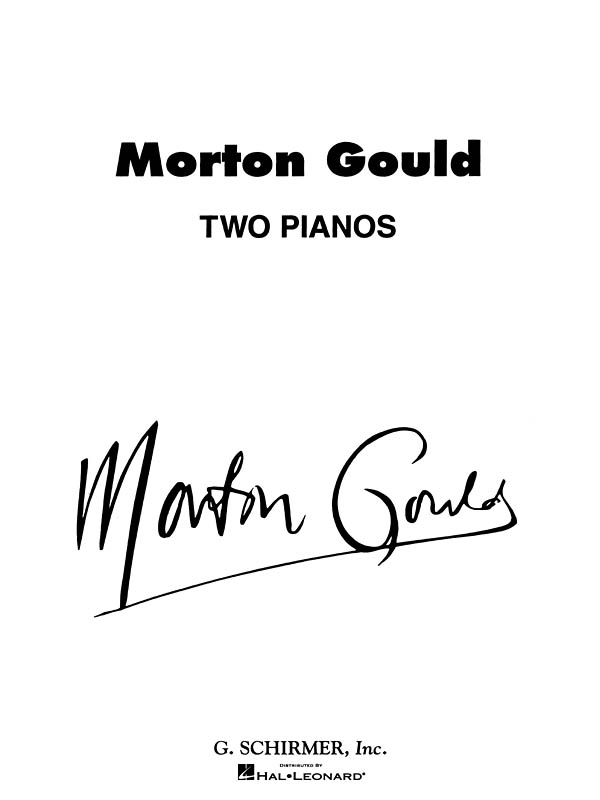 Vorderes Coverbild Two Pianos