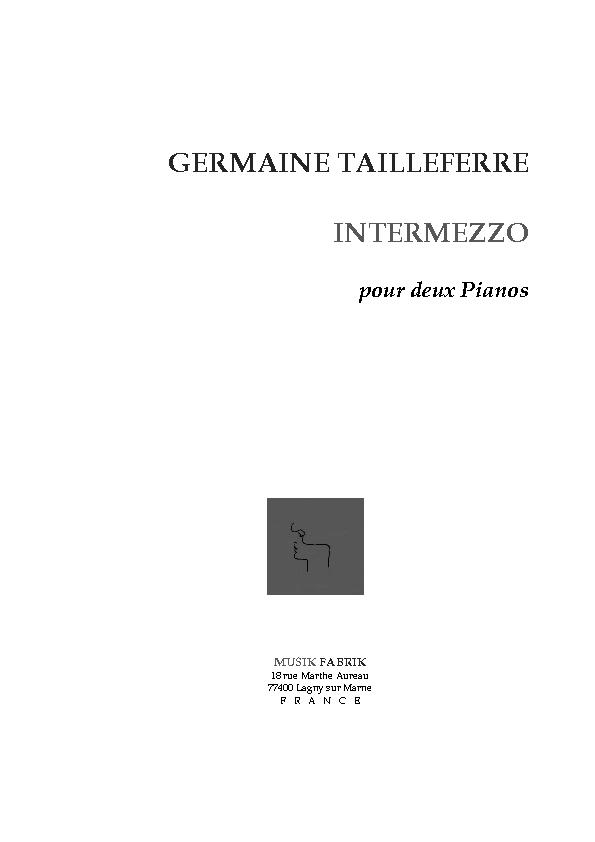 Vorderes Coverbild Intermezzo