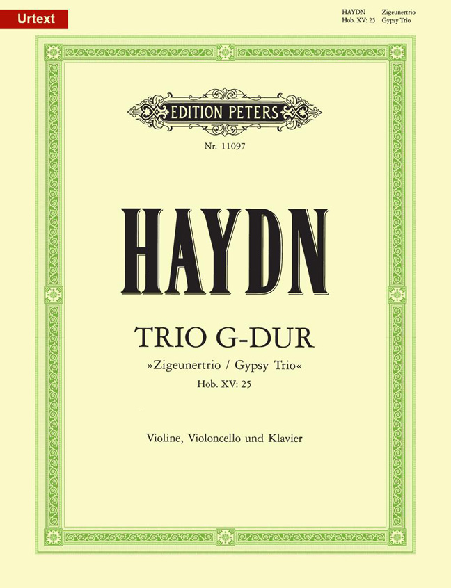 Vorderes Coverbild Trio für Violine, Violoncello und Klavier G-Dur Hob. XV: 25 "Zigeunertrio"