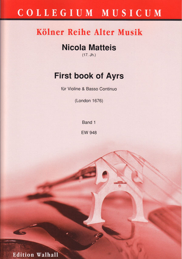 Vorderes Coverbild First book of Ayrs for the violin - Band 1