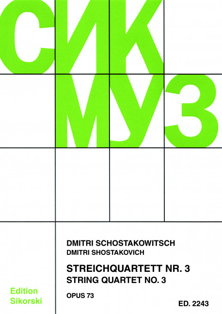 Anderes Coverbild Streichquartett Nr. 3 op. 73