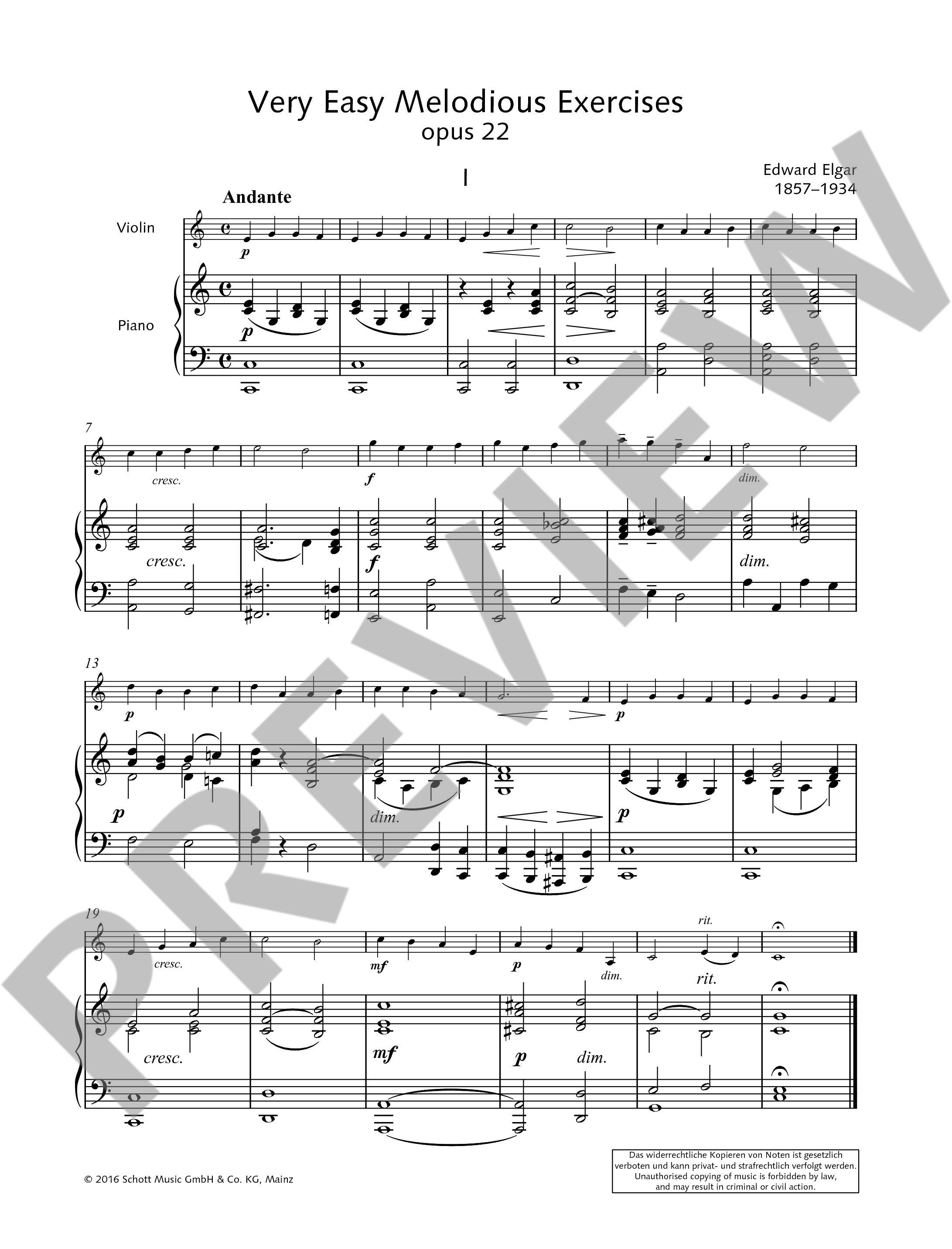 Anderes Coverbild Sehr einfache melodische Übungen op. 22