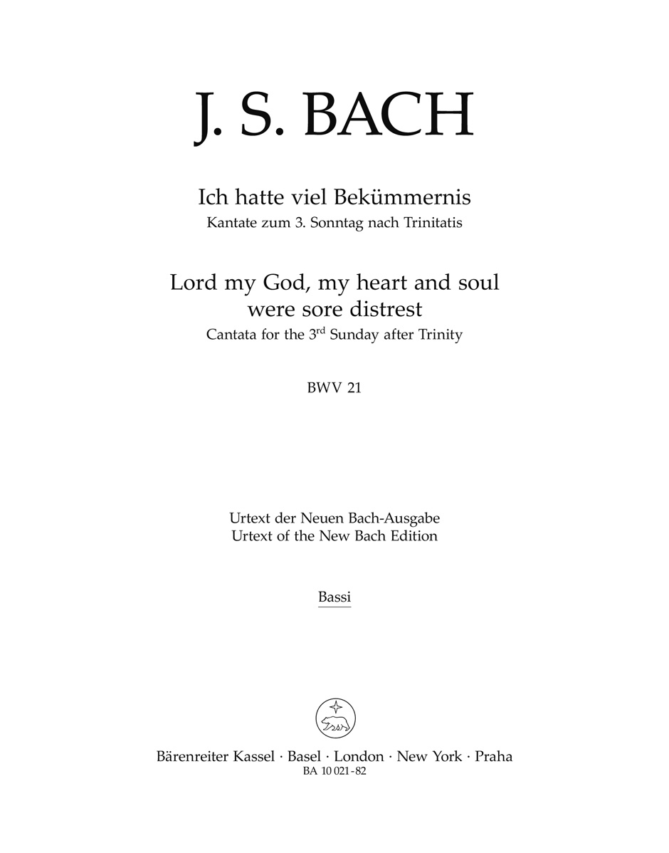 Vorderes Coverbild Ich hatte viel Bekümmernis BWV 21