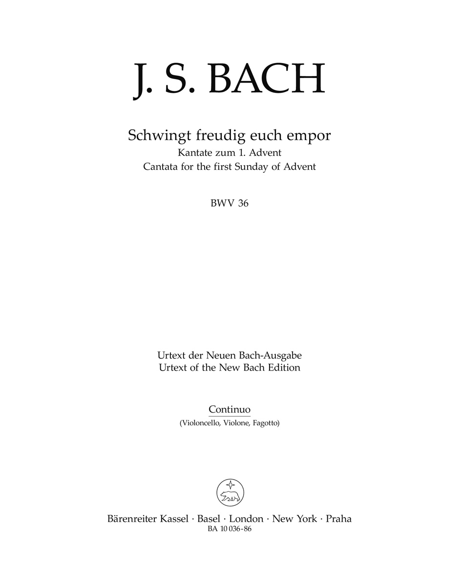 Vorderes Coverbild Schwingt freudig euch empor BWV 36