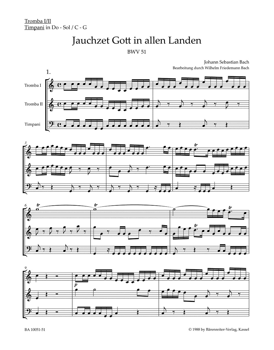 Anderes Coverbild Jauchzet Gott in allen Landen BWV 51