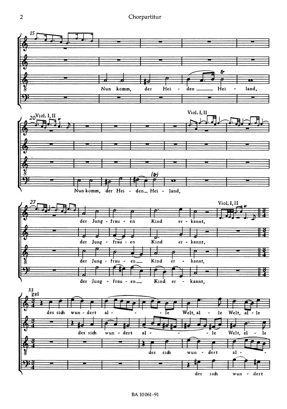 Anderes Coverbild Nun komm, der Heiden Heiland BWV 61