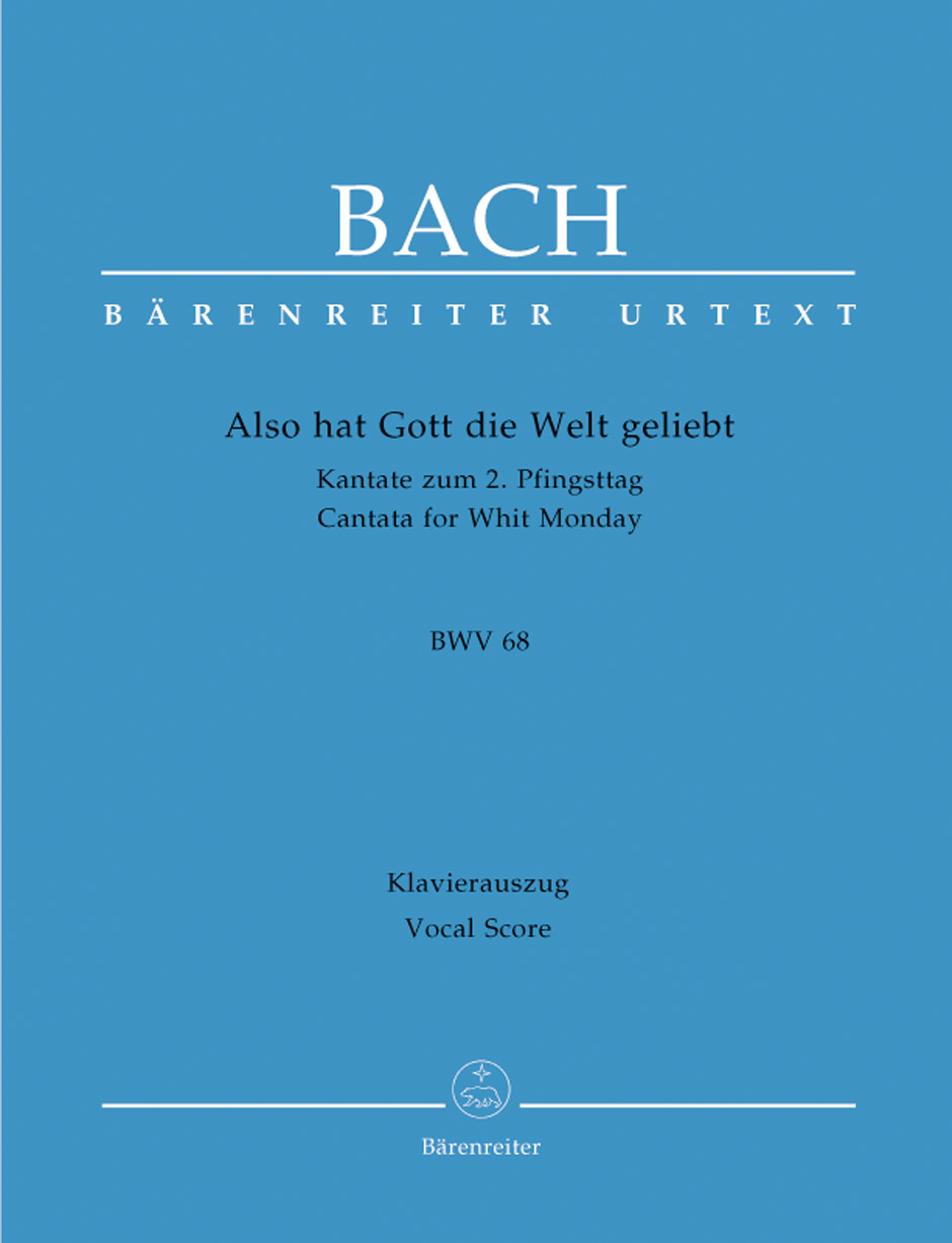 Vorderes Coverbild Also hat Gott die Welt geliebt BWV 68