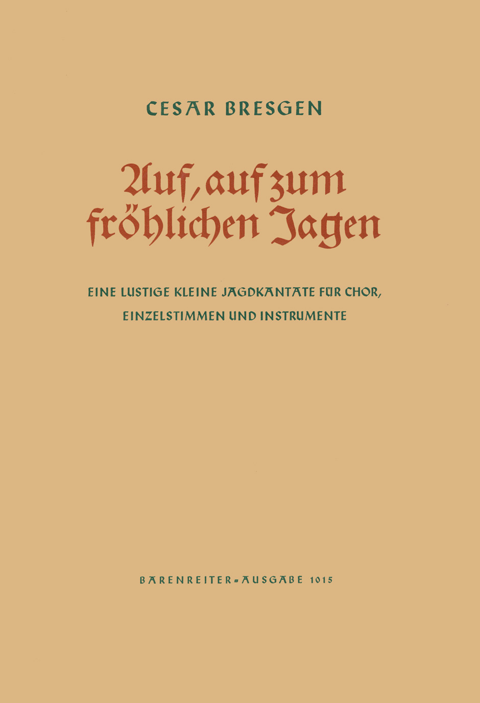 Vorderes Coverbild Auf, auf, zum fröhlichen Jagen (1938)