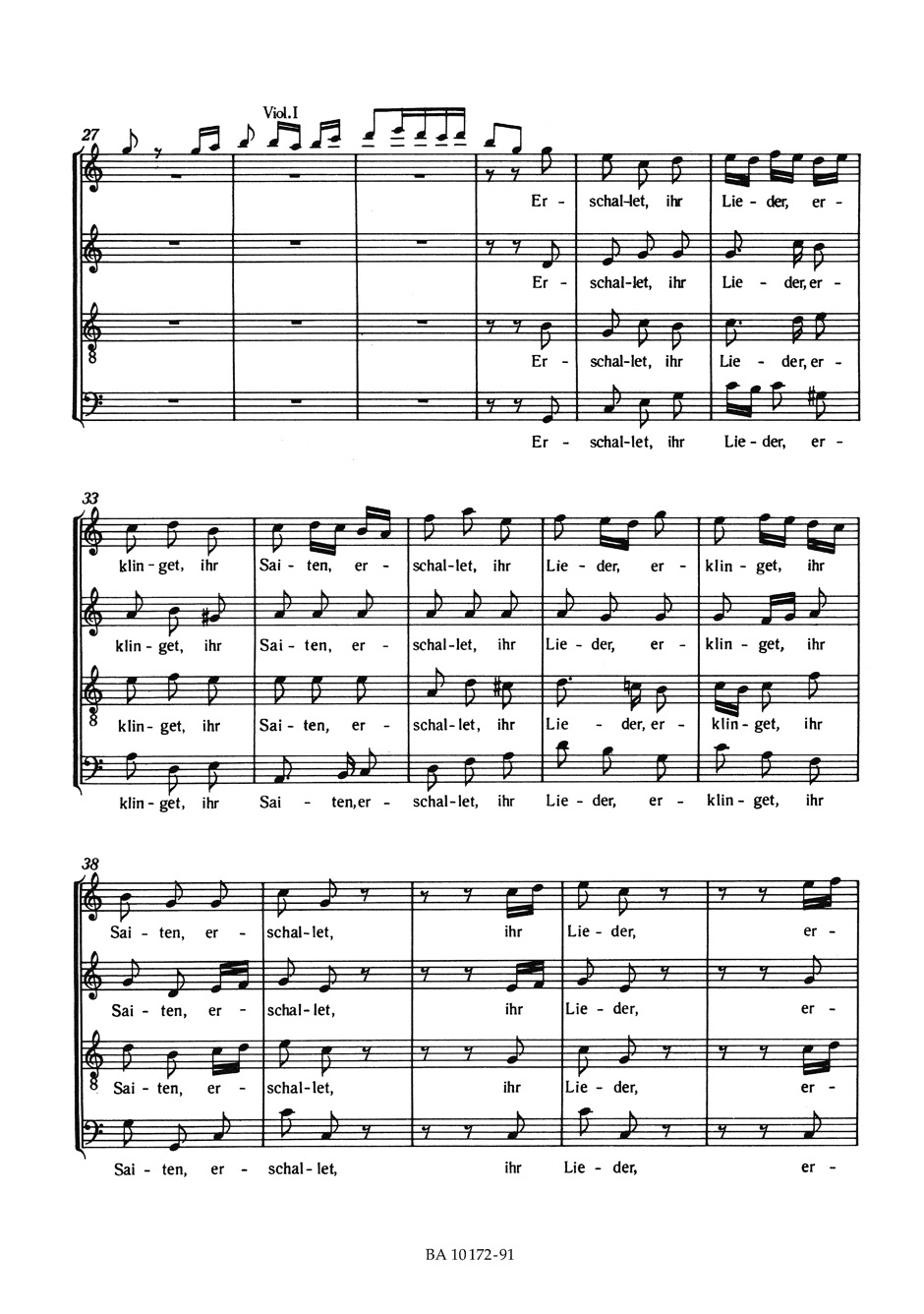 Anderes Coverbild Erschallet, ihr Lieder BWV 172