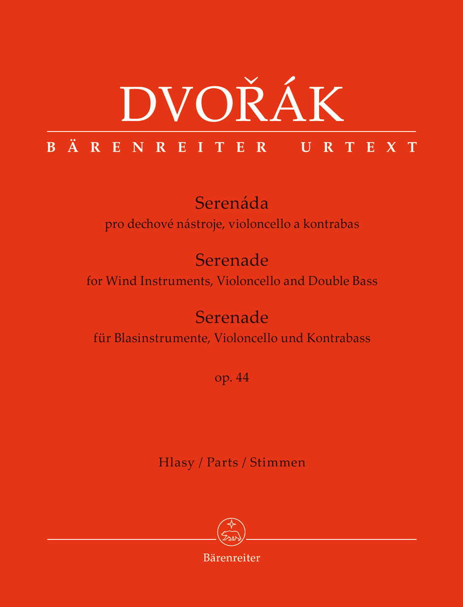 Vorderes Coverbild Serenade für Blasinstrumente, Violoncello und Kontrabass op. 44
