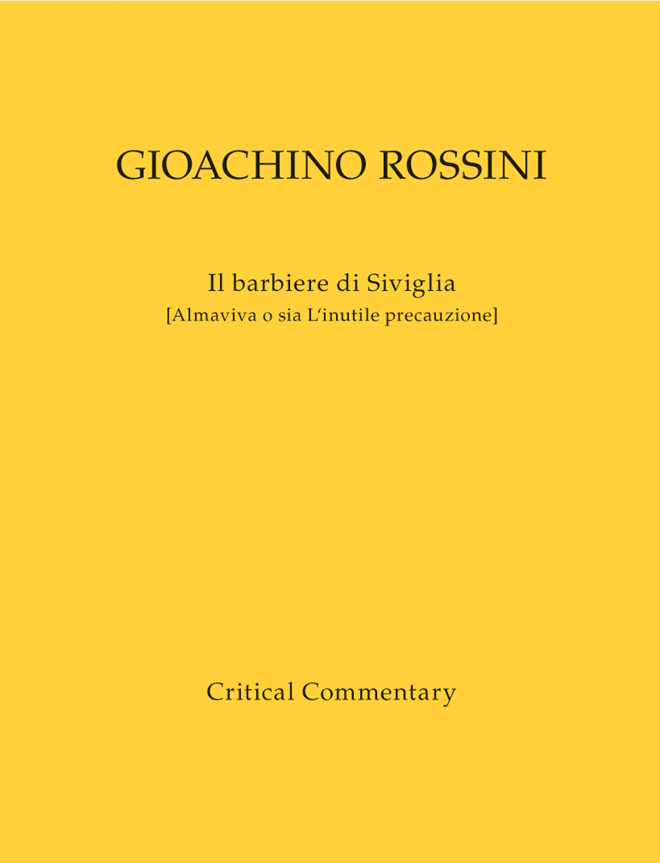 Vorderes Coverbild Il barbiere di Siviglia (Almaviva, o sia L'inutile precauzione)