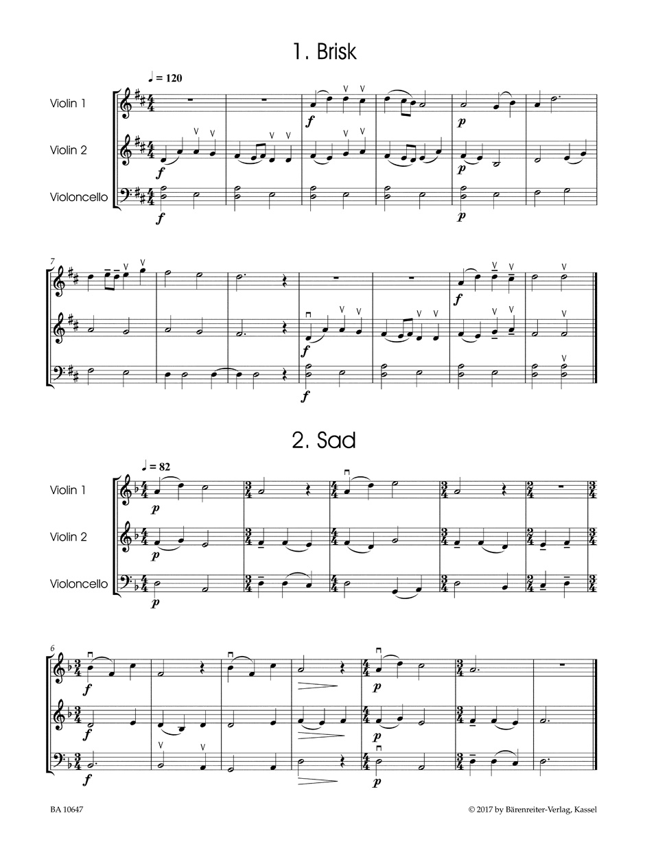 Anderes Coverbild 27 Miniatures für Streichtrio (zwei Violinen und Cello)