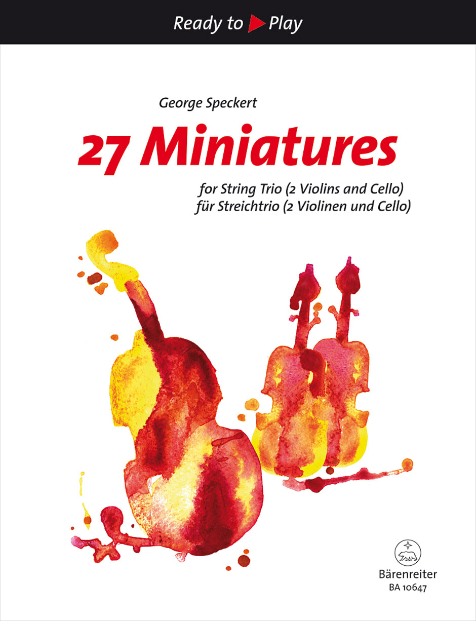 Vorderes Coverbild 27 Miniatures für Streichtrio (zwei Violinen und Cello)