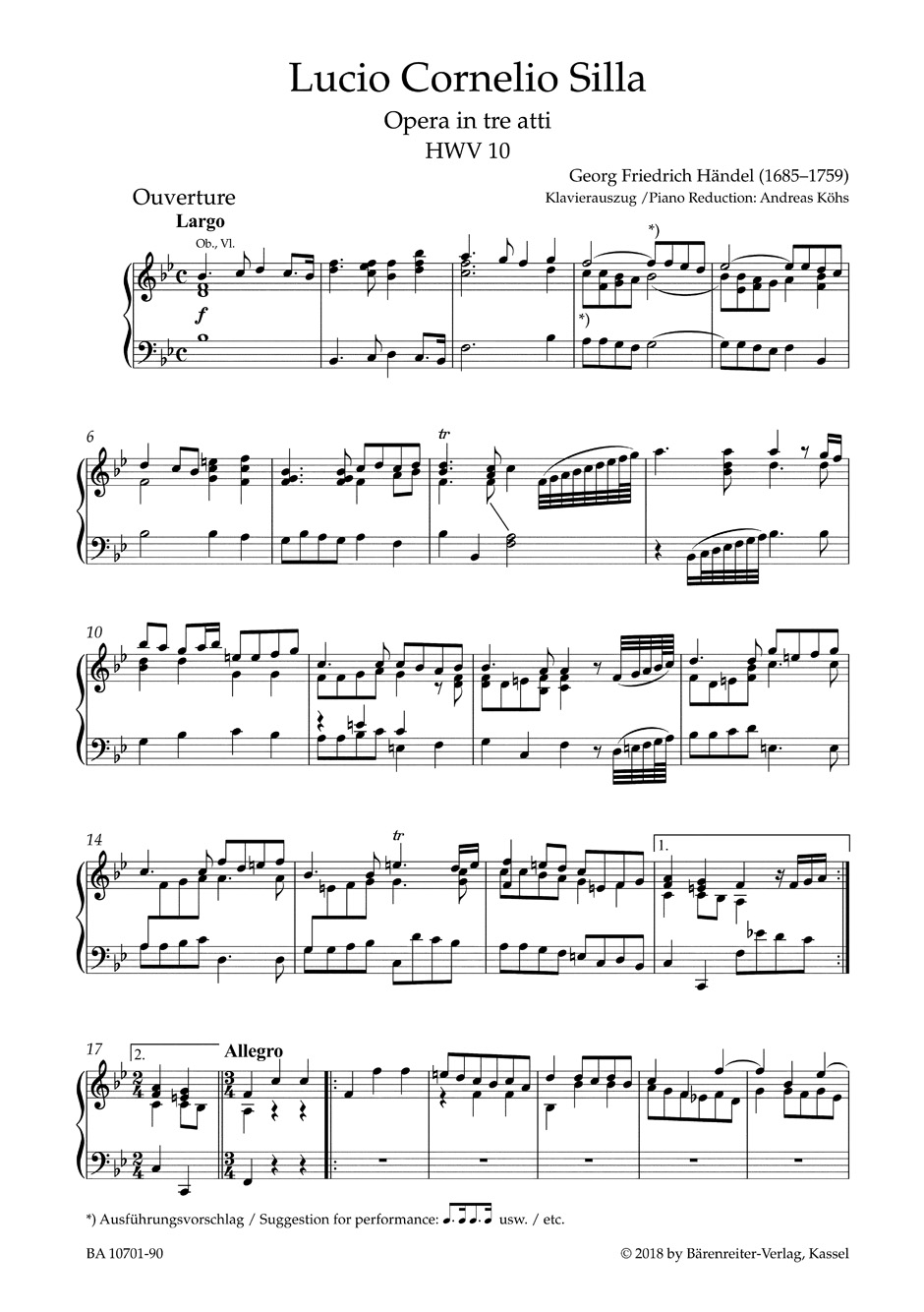 Anderes Coverbild Lucio Cornelio Silla HWV 10