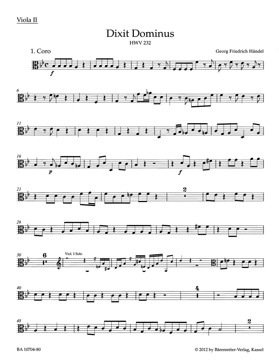 Anderes Coverbild Dixit Dominus HWV 232